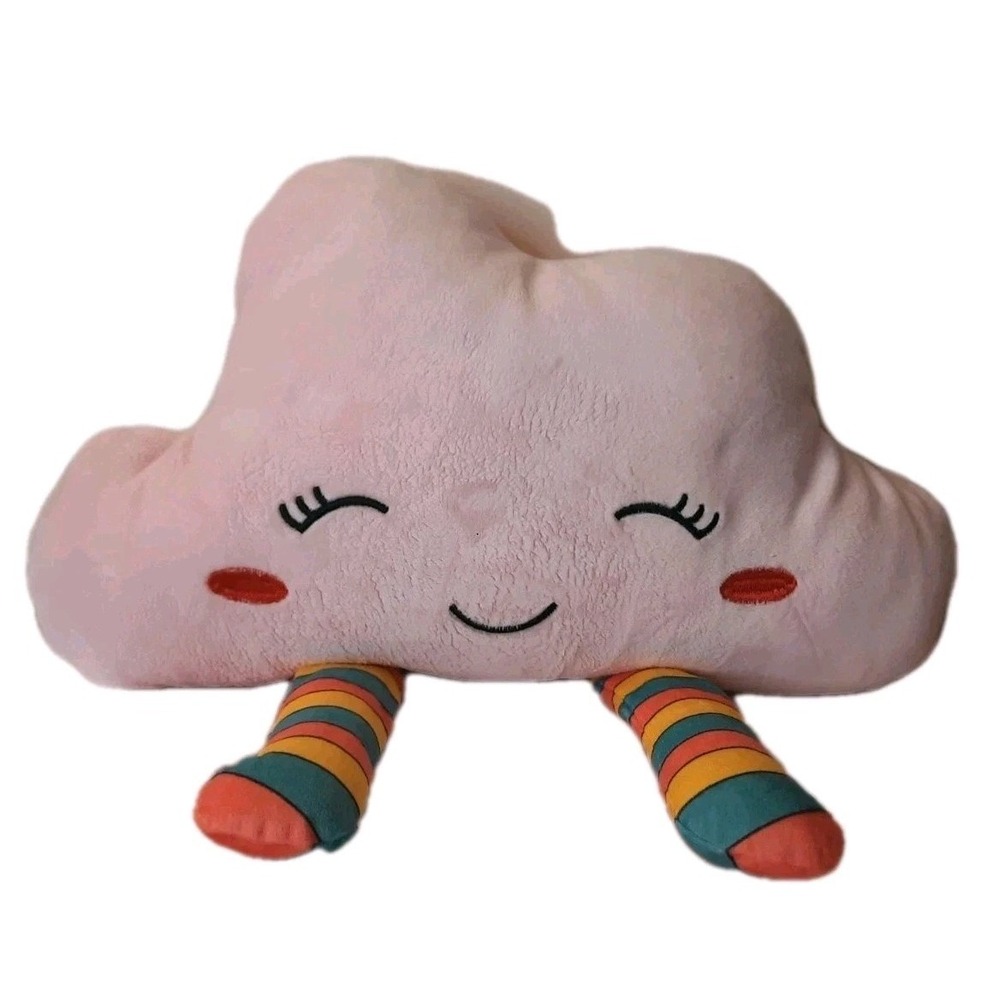 Pink Cloud Rainbow Plush Pillow